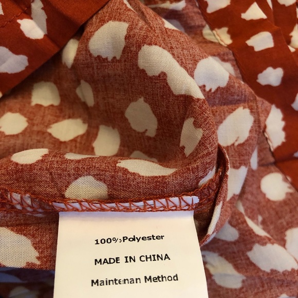 COPY - COPY - (Rust red)  Elastic High Waist Midi Skirt - Picture 5 of 7